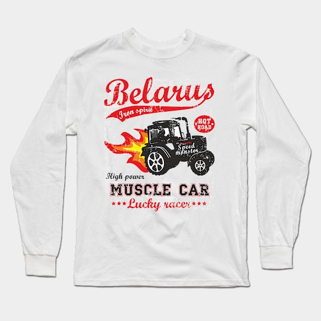 muscle car Long Sleeve T-Shirt by Stone Hill Corporation